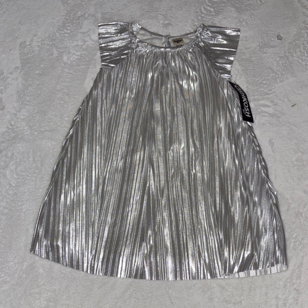 BNWT Oshkosh Silver Metallic Dress